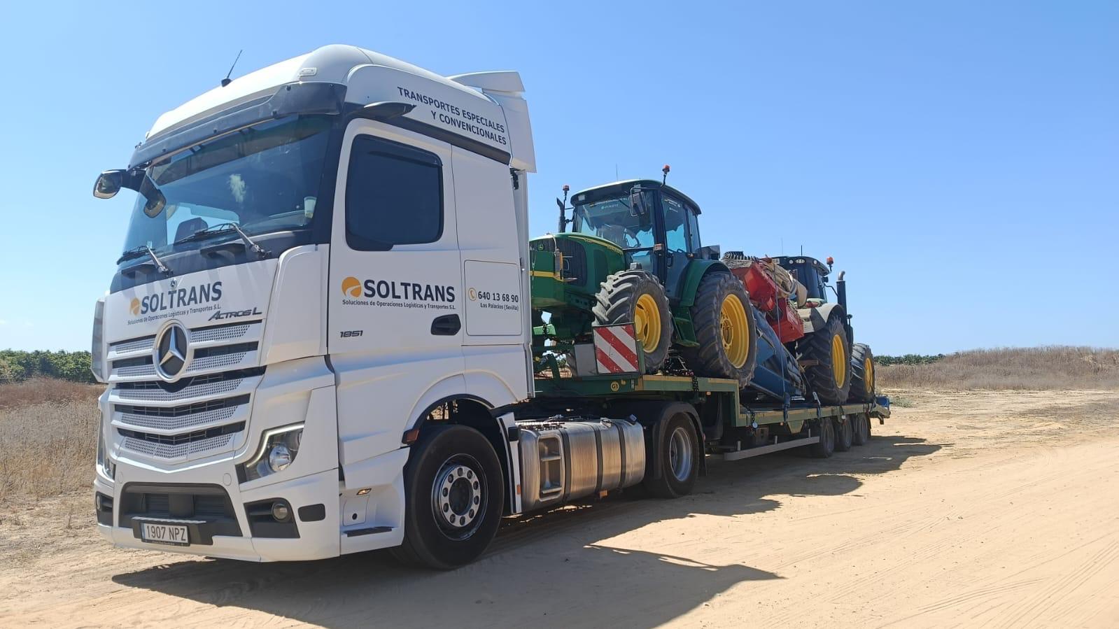 Góndola cama baja para transporte de maquinaria SOLTRANS