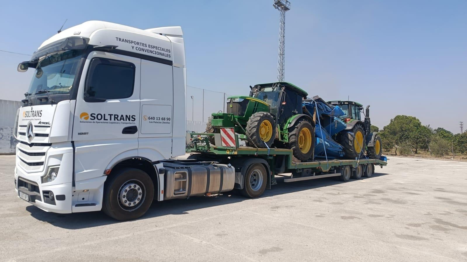 Transporte de maquinaria agrícola en España SOLTRANS
