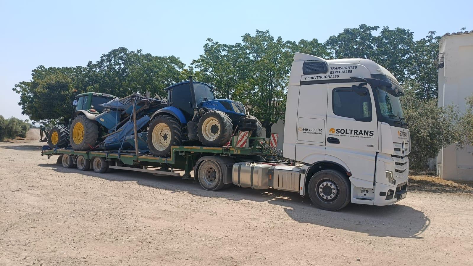Transporte profesional de maquinaria pesada en España SOLTRANS
